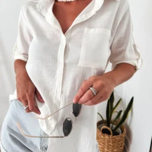 Camisa lino blanco